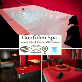 Le Confiden'spa Loft 55m2 Jacuzzi - Billard - Cheminée - Terrasse
